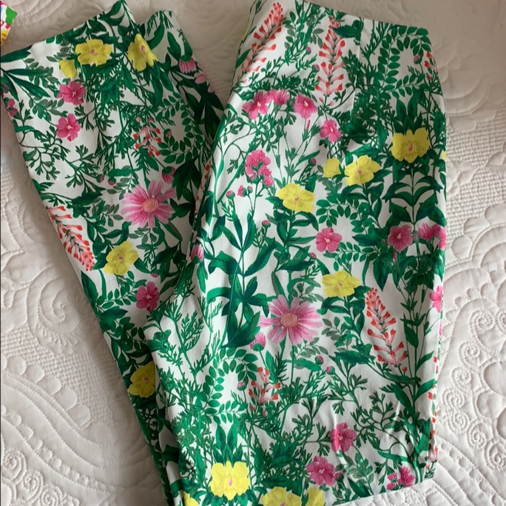 Floral summer pants.